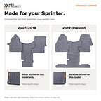 Mercedes Sprinter Floor Mats – Woven Path™ Front Cab Mats