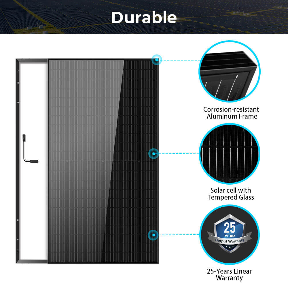 500W Mono Black PERC Solar Panel  UL61730 CEC Listed