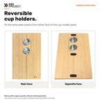 Bamboo Folding Table for Camper Vans – Cup Holder or Tri-Fold