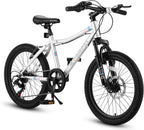 20” Kids Mountain Bike – TrailKid | Front Suspension | 7-Speed | White
