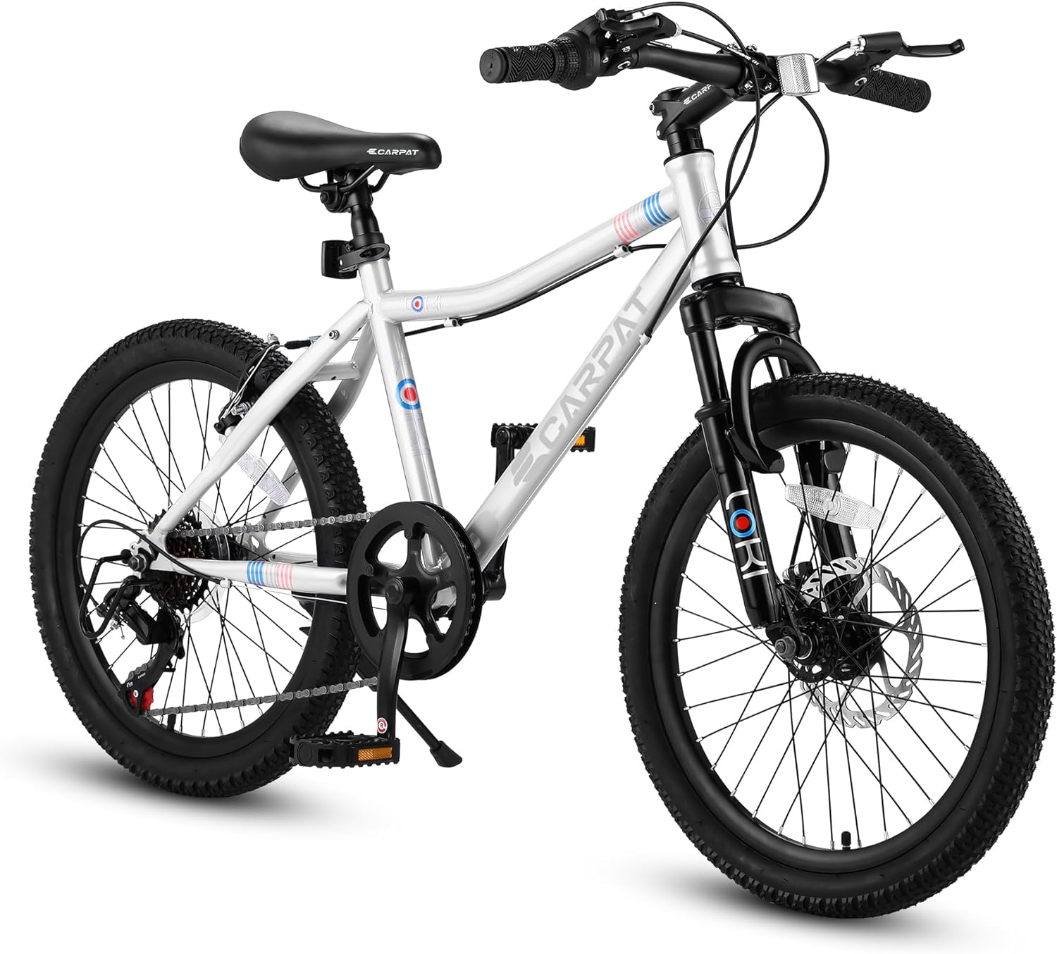 20” Kids Mountain Bike – TrailKid | Front Suspension | 7-Speed | White