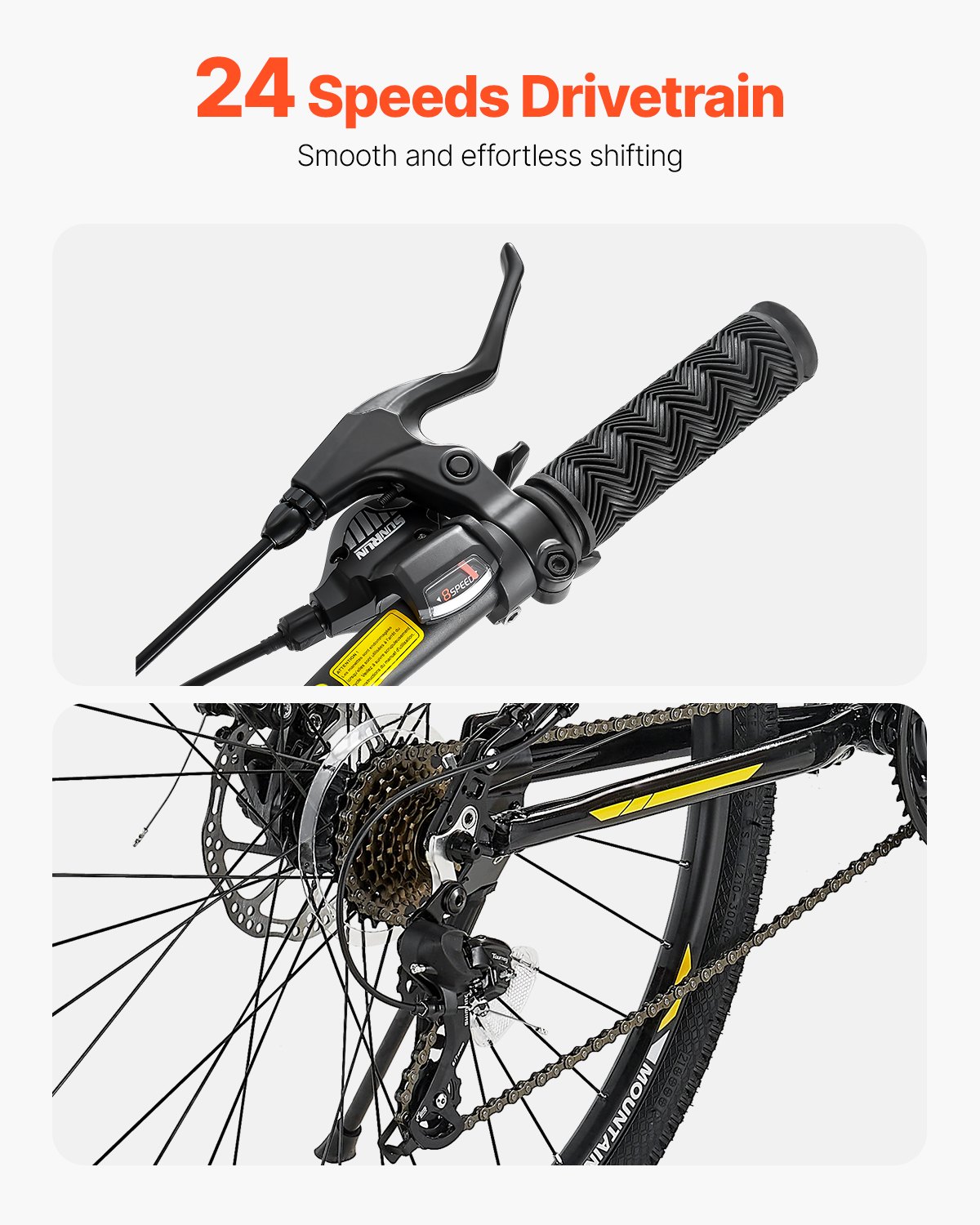 29” TrailMax - Mountain Bike | Full Suspension | 24-Speed | Black