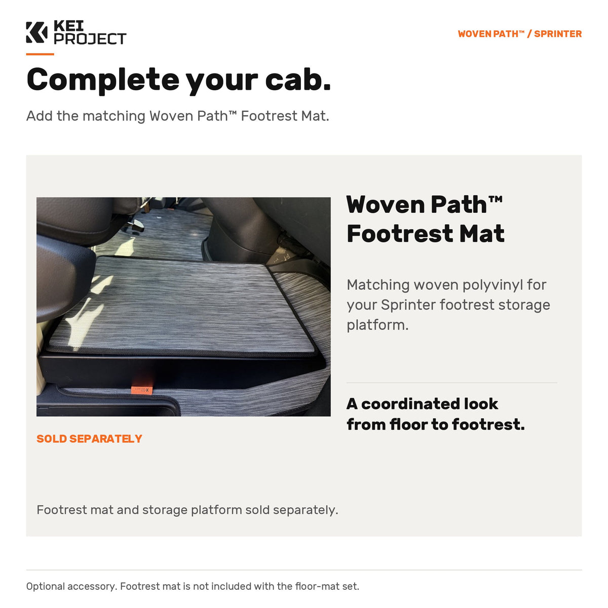 Mercedes Sprinter Floor Mats – Woven Path™ Front Cab Mats
