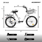 20” Kids Bike – CityCruze | Coaster Brake | Single Speed | White
