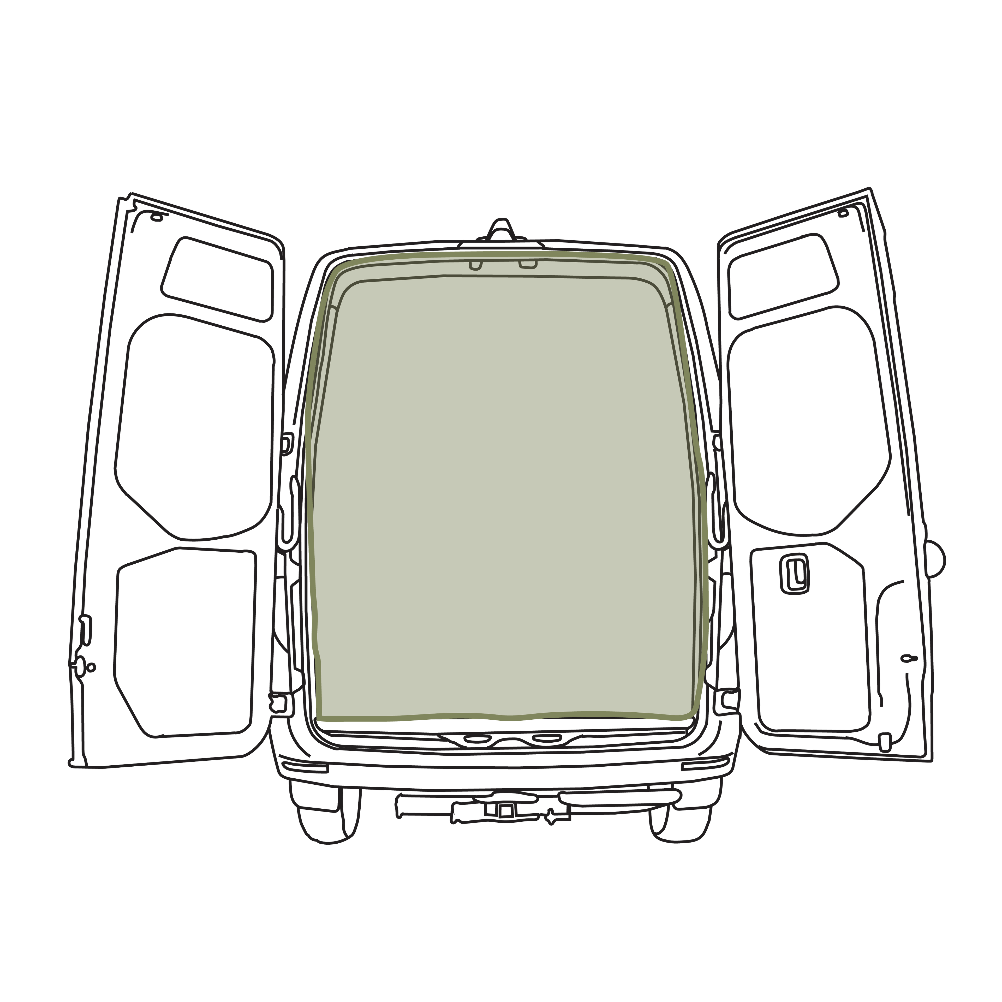 Mercedes Sprinter Bug Screen - Rear Door
