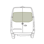 Mercedes Sprinter Stealth Rear Door Window Covers (Pair)
