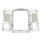 Ford Transit Middle Rear Door Storage Panels (Pair)