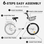 20” Kids Bike – CityCruze | Coaster Brake | Single Speed | White
