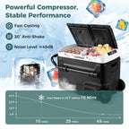 Dual Zone 12V Car Refrigerator for Vehicles Camping Travel Truck RV Boat Outdoor and Home Use