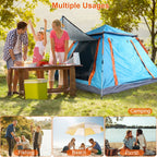 1Pc 4-5 Person Camping Tent With 2 Mosquito Nets Windows Carry Bag Waterproof 7.05x7.05x4.46ft For Hiking Climbing Adventure Fishing Fedex Shipping