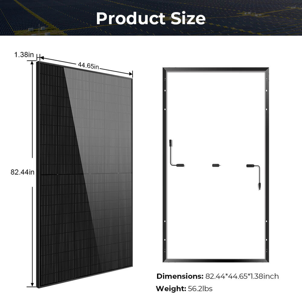 500W Mono Black PERC Solar Panel  UL61730 CEC Listed