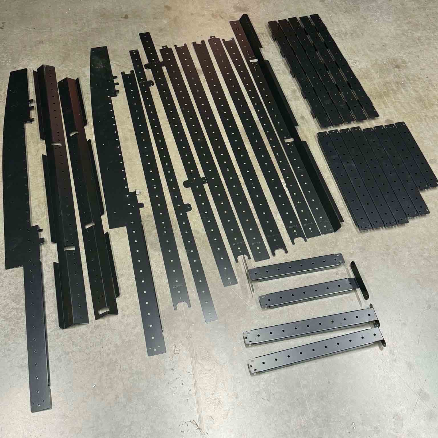 2007–Present Mercedes Sprinter 144 High Roof Wall and Ceiling Brace Kit – Powder-Coated Steel