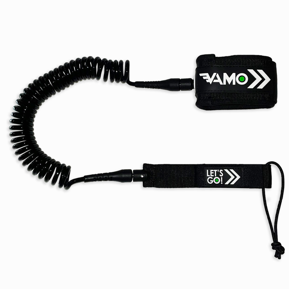 6' or 8' Coil Calf Leash - Black