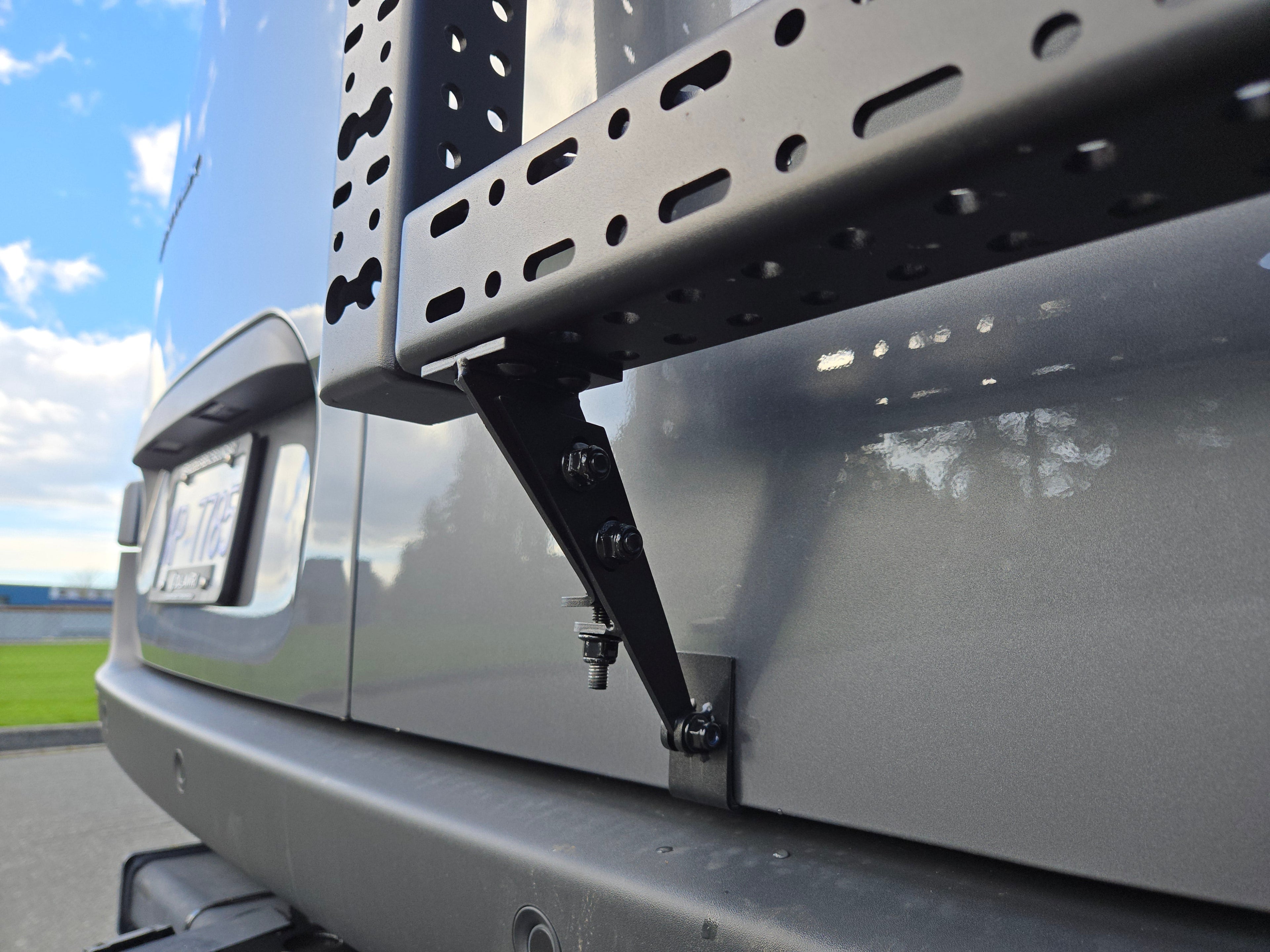 Sprinter Rear Door Aluminum Gear Rack - No Drill