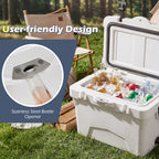 20 Quart Portable Hard Cooler with Built-in Ruler and Bottle