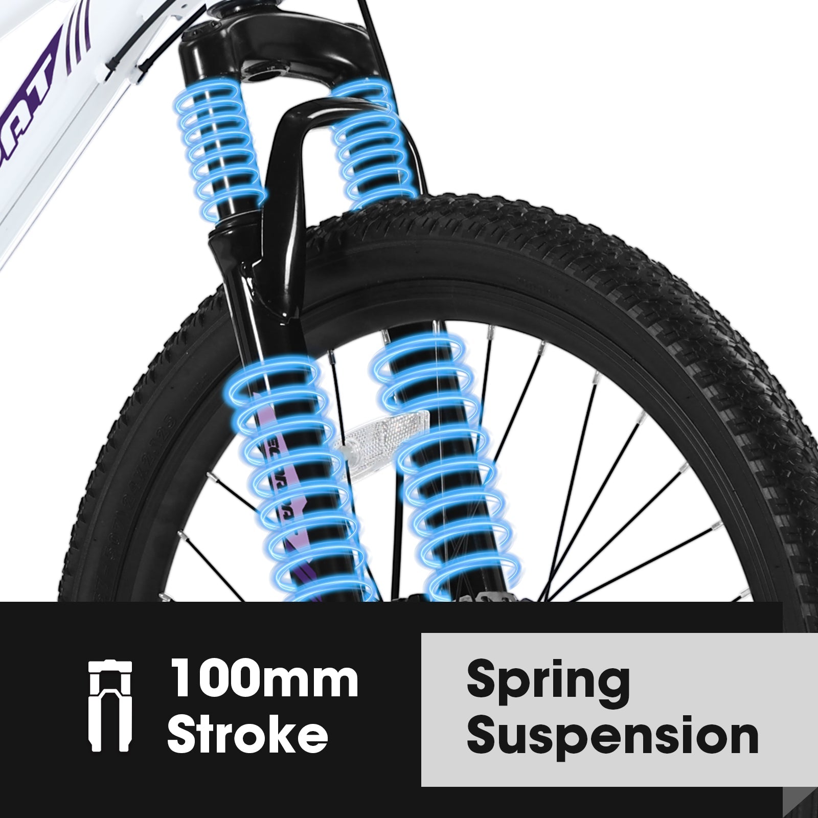 26" Women & Teen Mountain Bike - Shimano 21-Speed, Dual Disc Brakes & 100mm Front Suspension