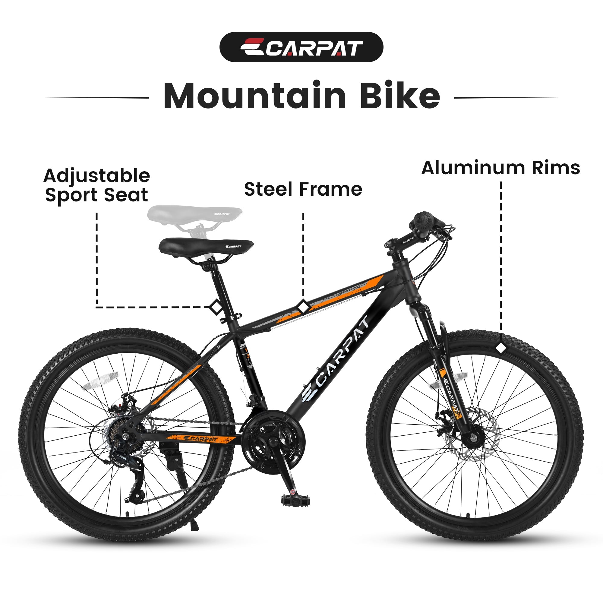 26” TrailLite - Mountain Bike | Front Suspension | 21-Speed