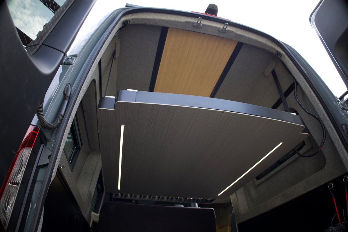 Camper Van Expandable Elevator Bed