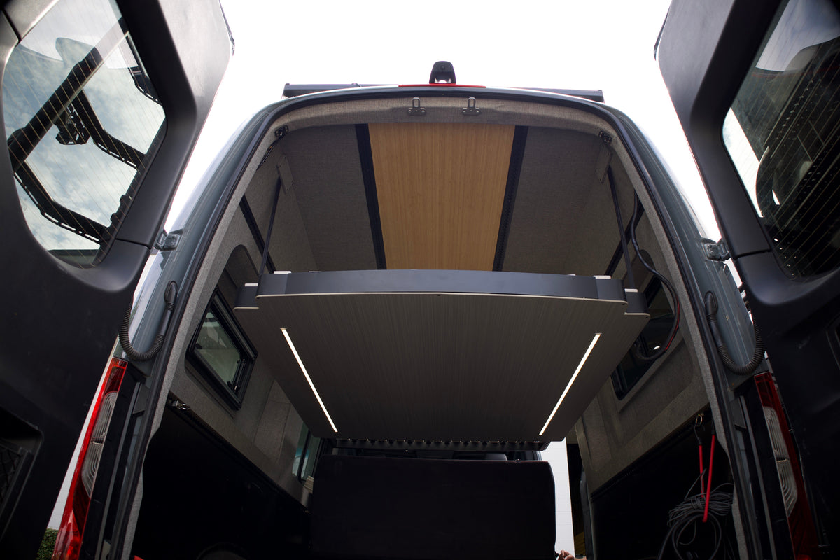 Camper Van Expandable Elevator Bed