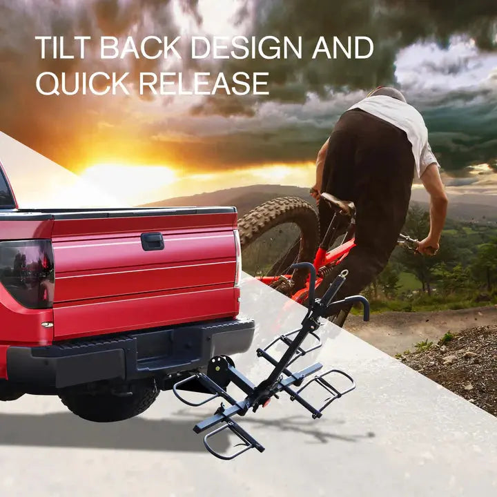 Hitch Bike Rack | Folding, Fat Tire, 2-Bike, 2''