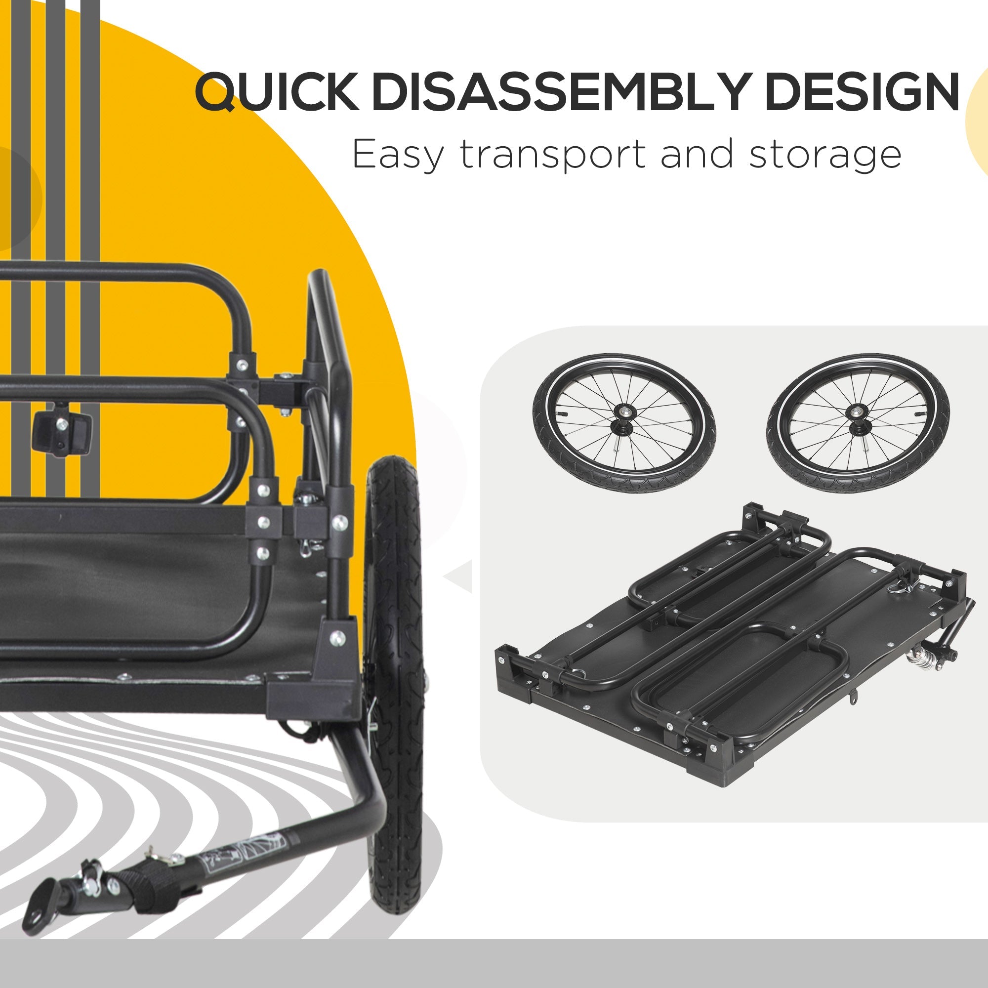Bike Cargo Trailer – Suspension | Heavy-Duty
