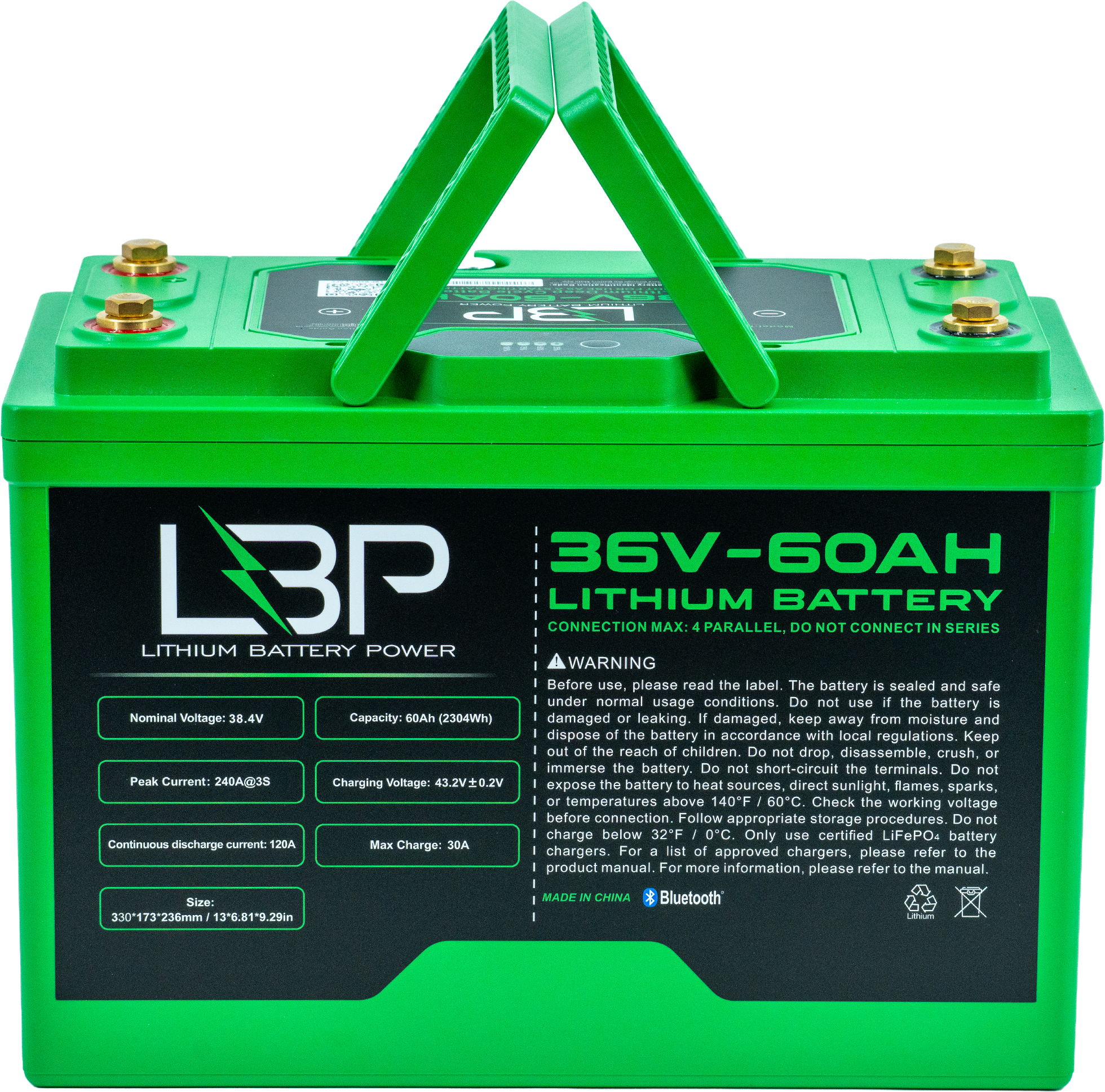 LBP 36V60Ah- Deep Cycle Lithium Battery- New V1G