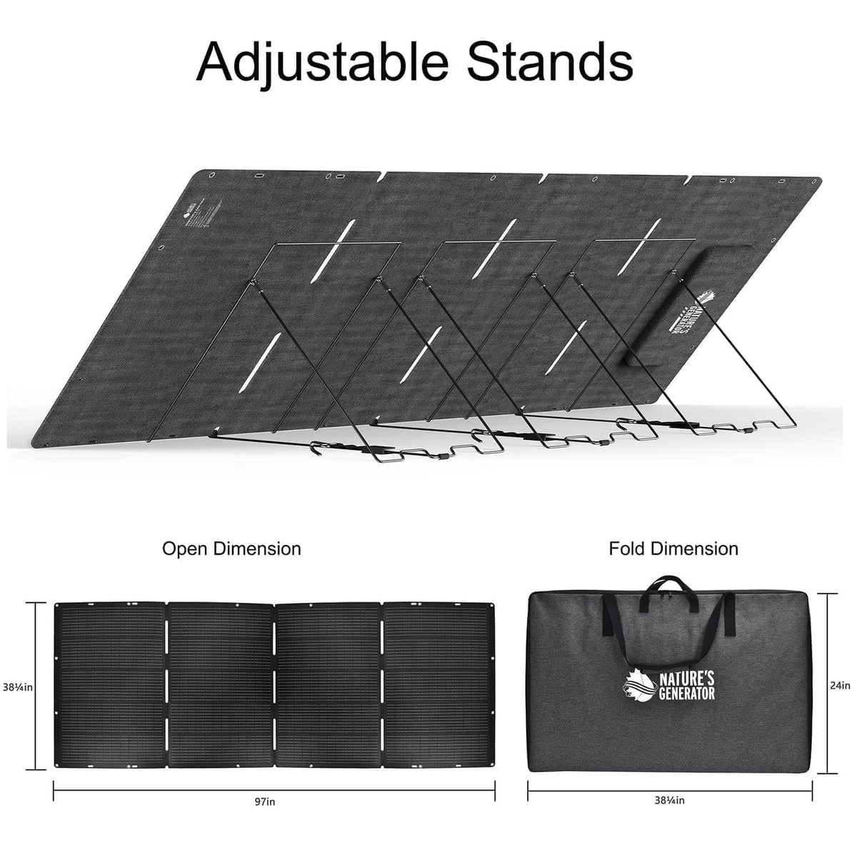 Nature's Generator Folding 400W Solar Panel