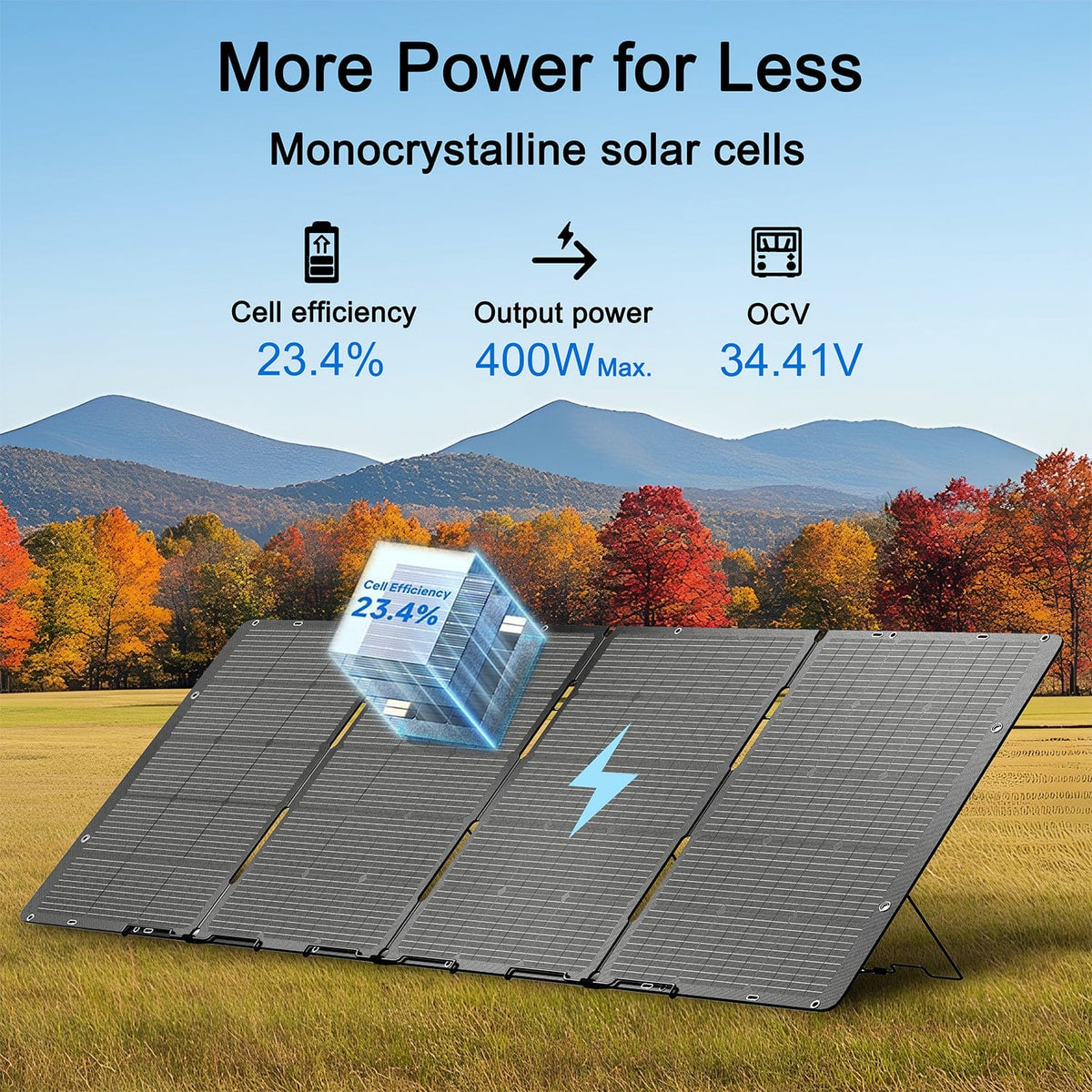 Nature's Generator Folding 400W Solar Panel