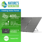 Nature's Generator Folding 400W Solar Panel