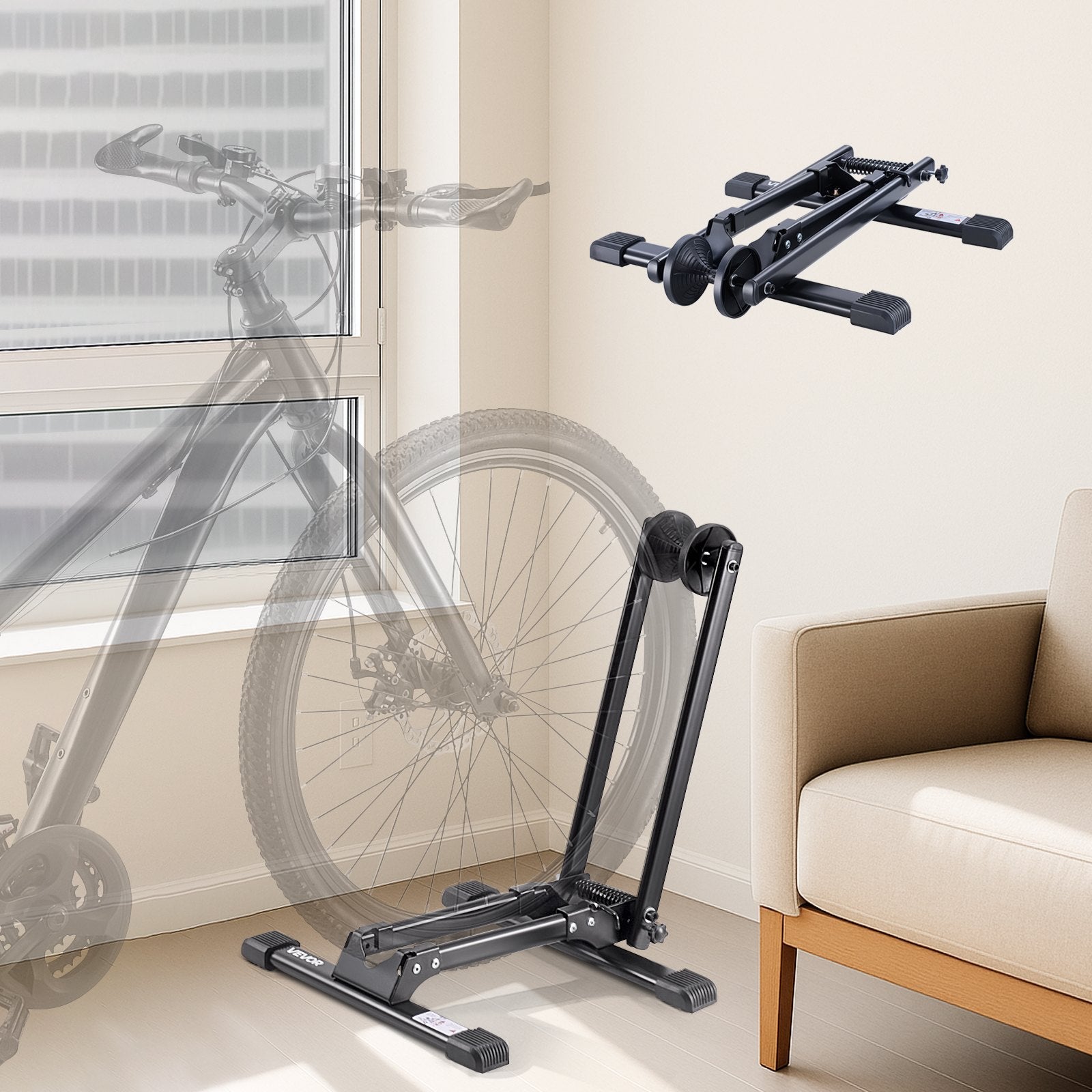 Bike Storage Rack – Foldable | 2-Pack Stand