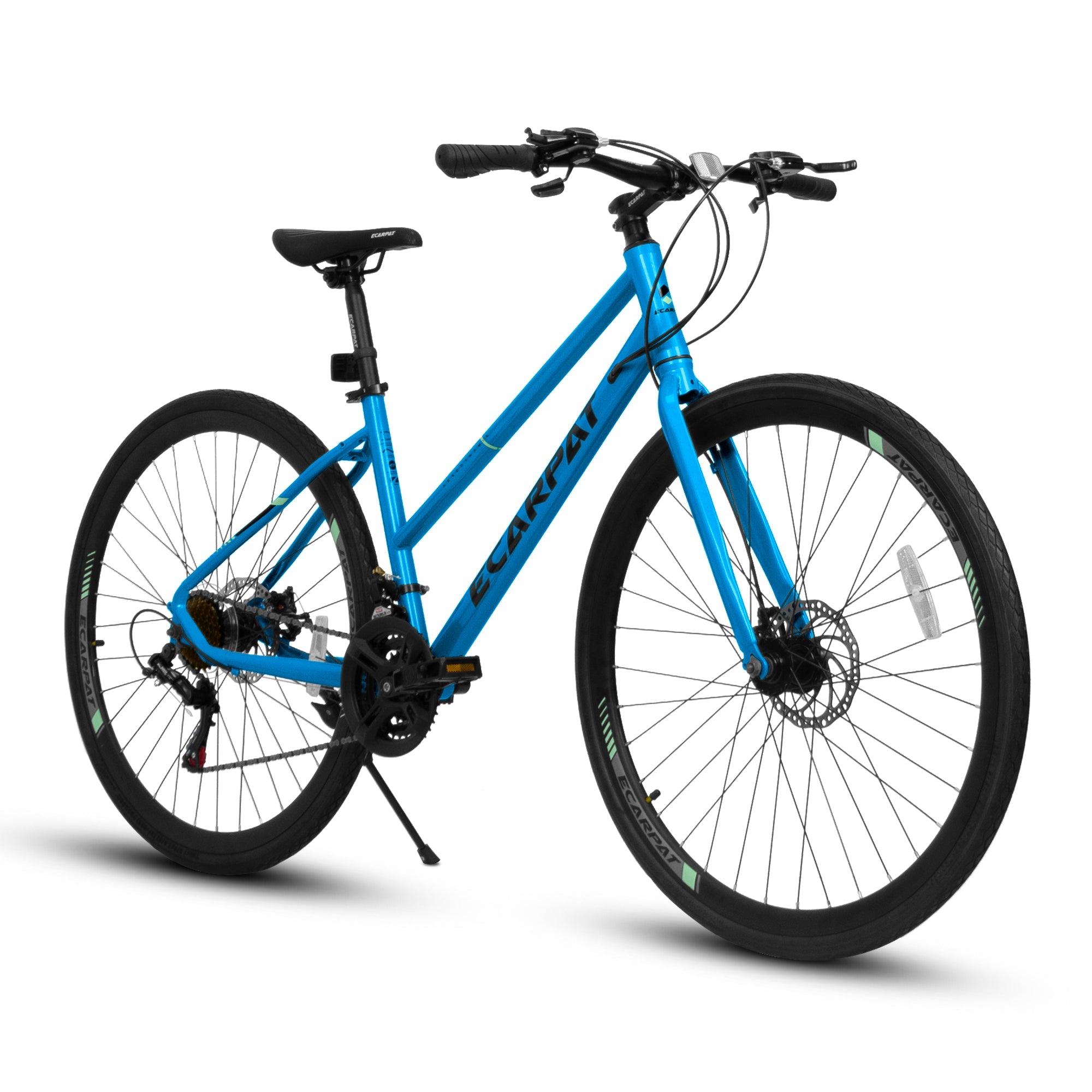 700C Road Bike – UrbanRide | 21-Speed | Disc Brakes | Black Blue