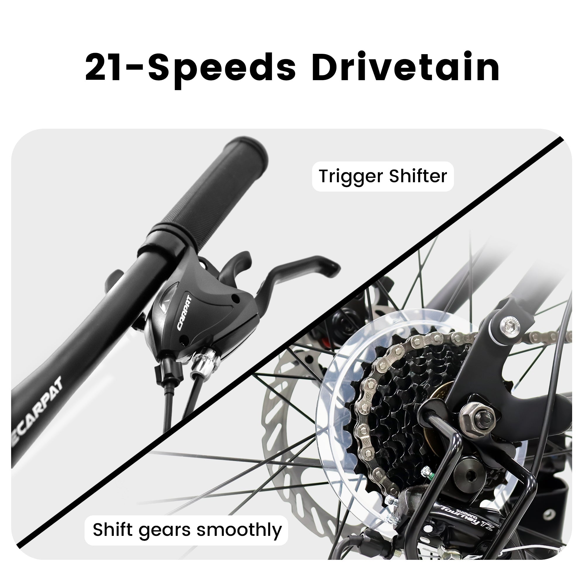 27.5” TrailX - Mountain Bike | Full Suspension | 21-Speed | Black Blue 2