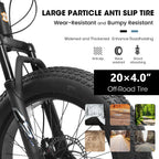 20" Kids Fat Tire Mountain Bike - 7-Speed, Front Suspension & Dual Disc Brakes