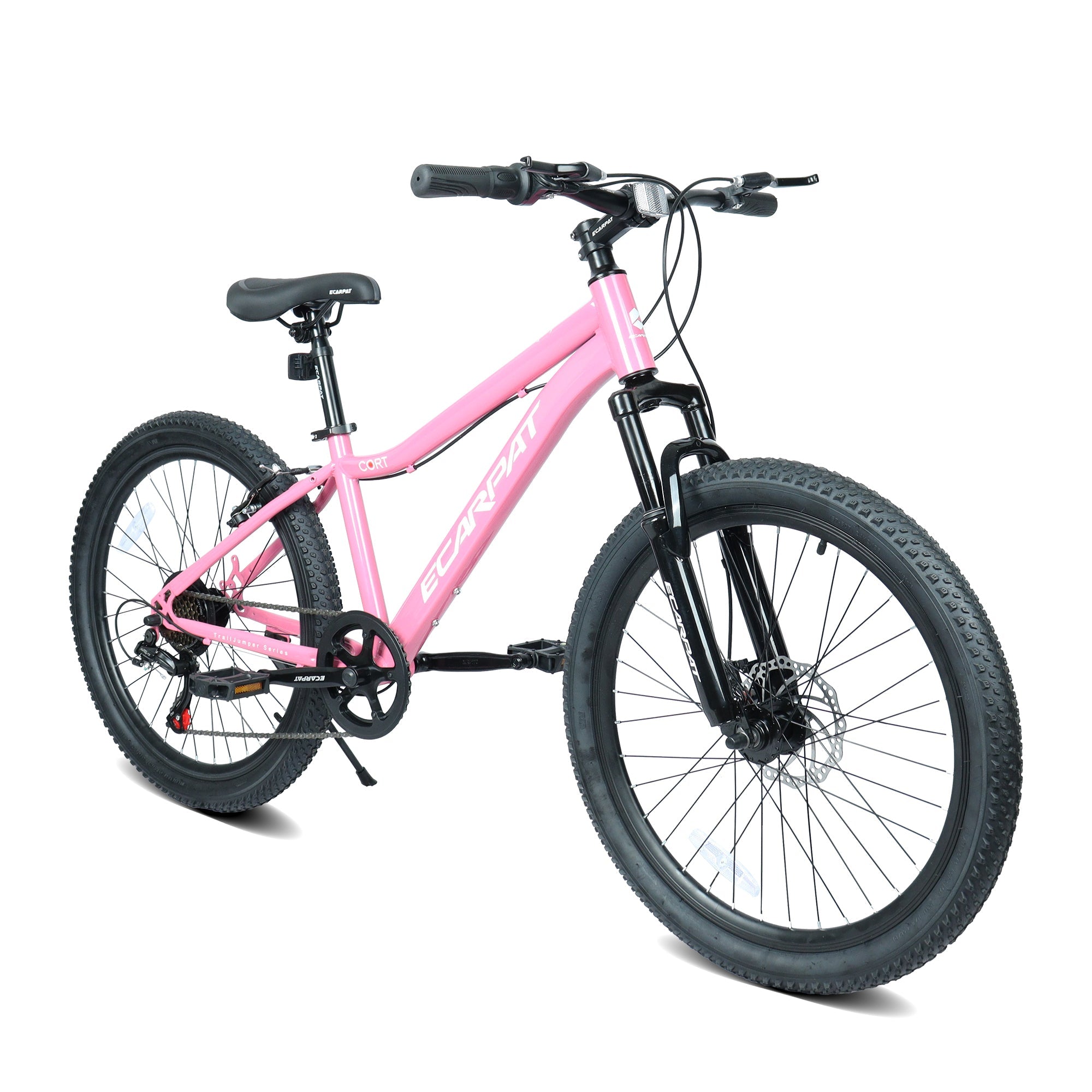 24" Youth Mountain Bike (Blue) - 7-Speed, Front Suspension & Hybrid Brakes