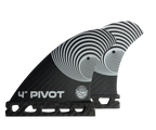 No Coast Surfers - 4" - PIVOT - featherlight Carbon Fiber Wakesurf Fin