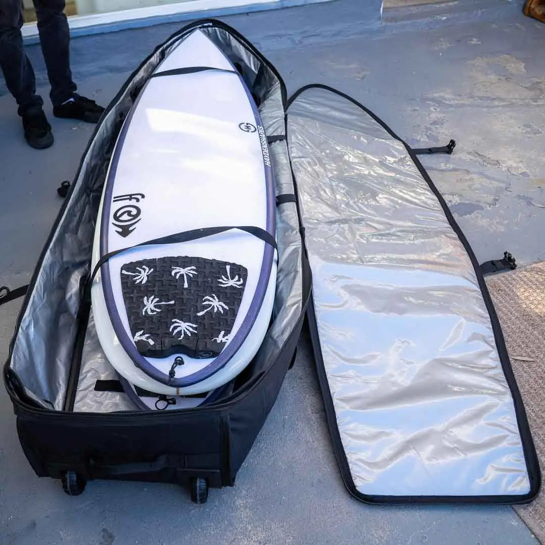 4 Surfboard Travel Bag with Wheels
