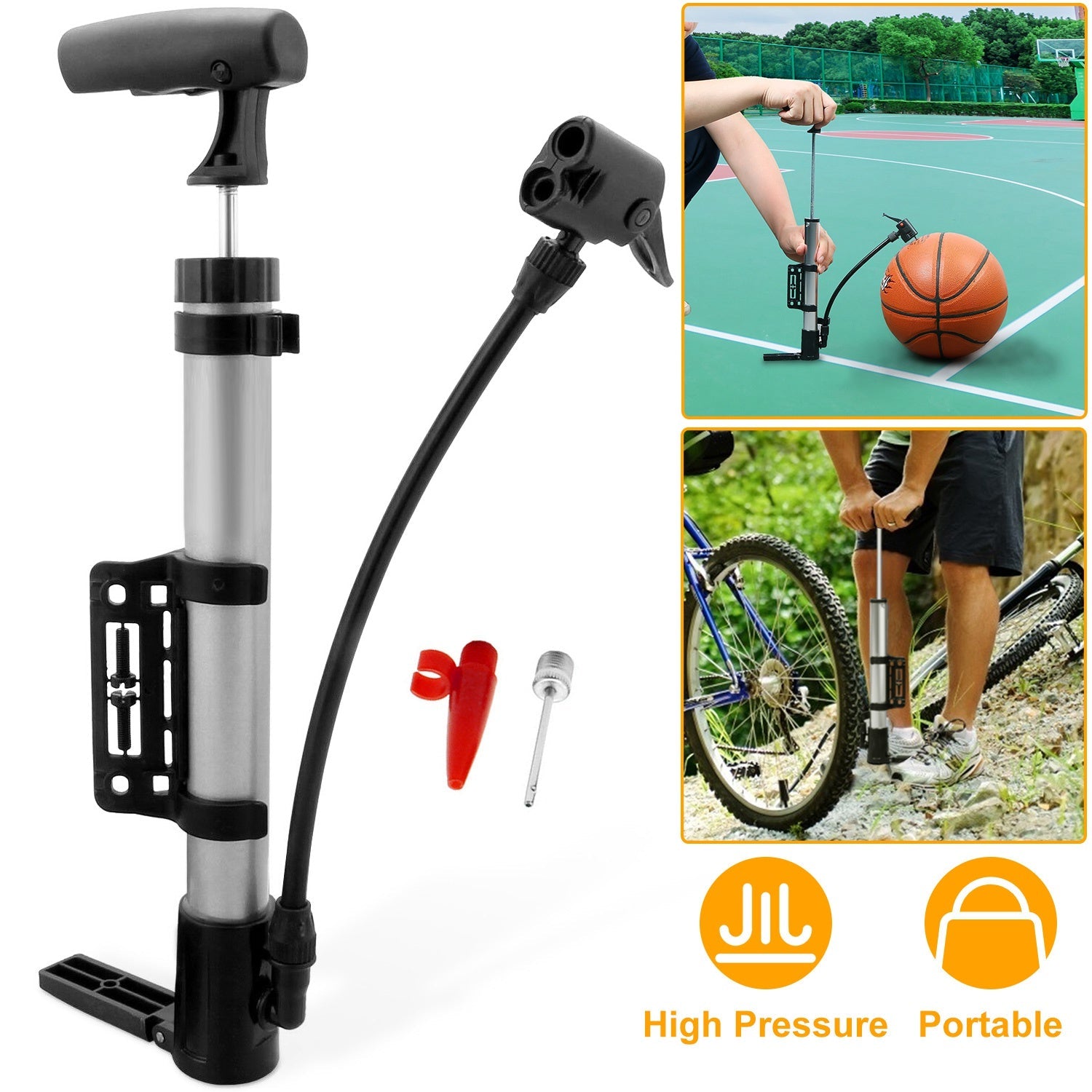 Bike Tire Inflator – Mini Portable Pump