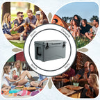 50 QT Rotomolded Cooler Insulated Portable Ice Chest with Integrated Cup Holders
