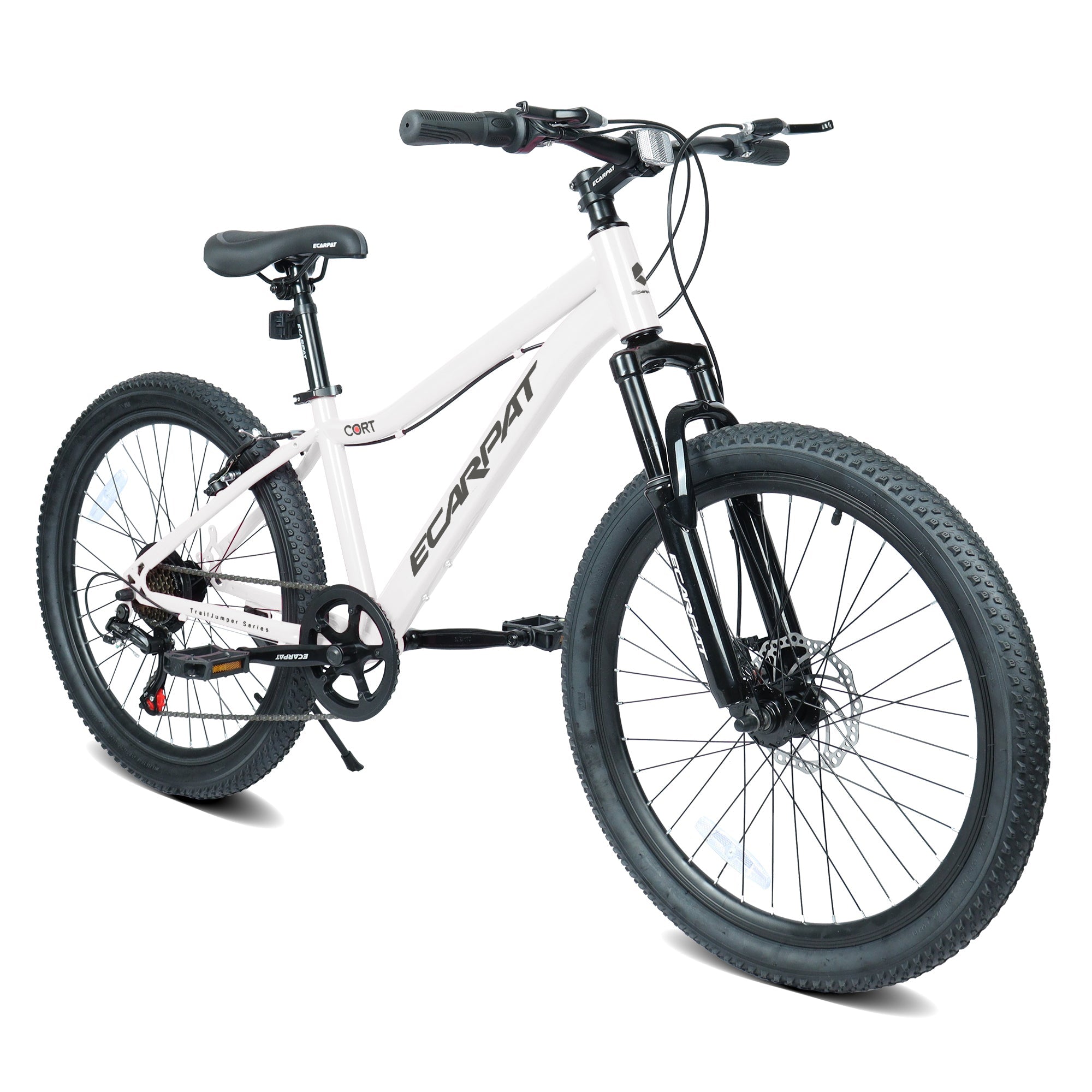 24" Youth Mountain Bike (Blue) - 7-Speed, Front Suspension & Hybrid Brakes