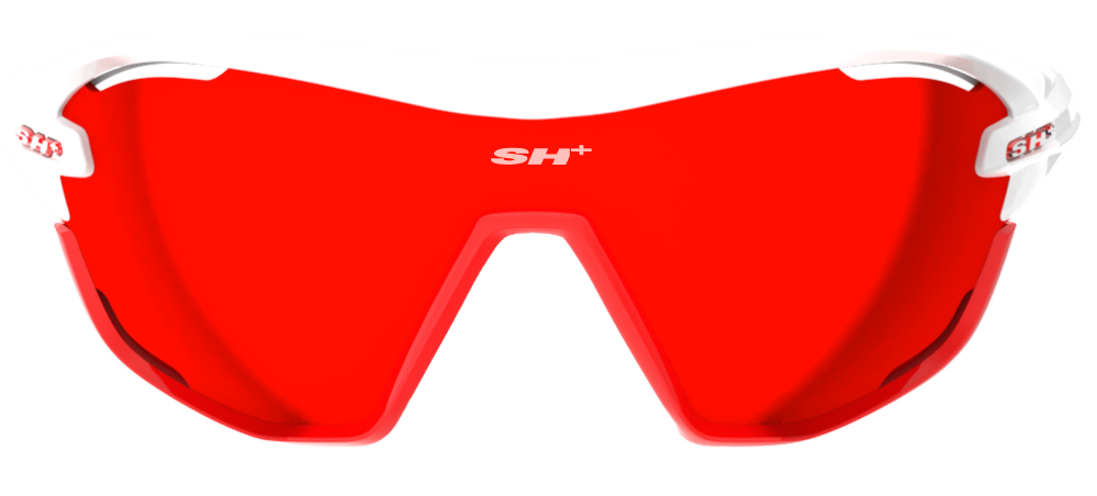SH+ Sunglasses - RG 5400 White/Red w/Red Lens