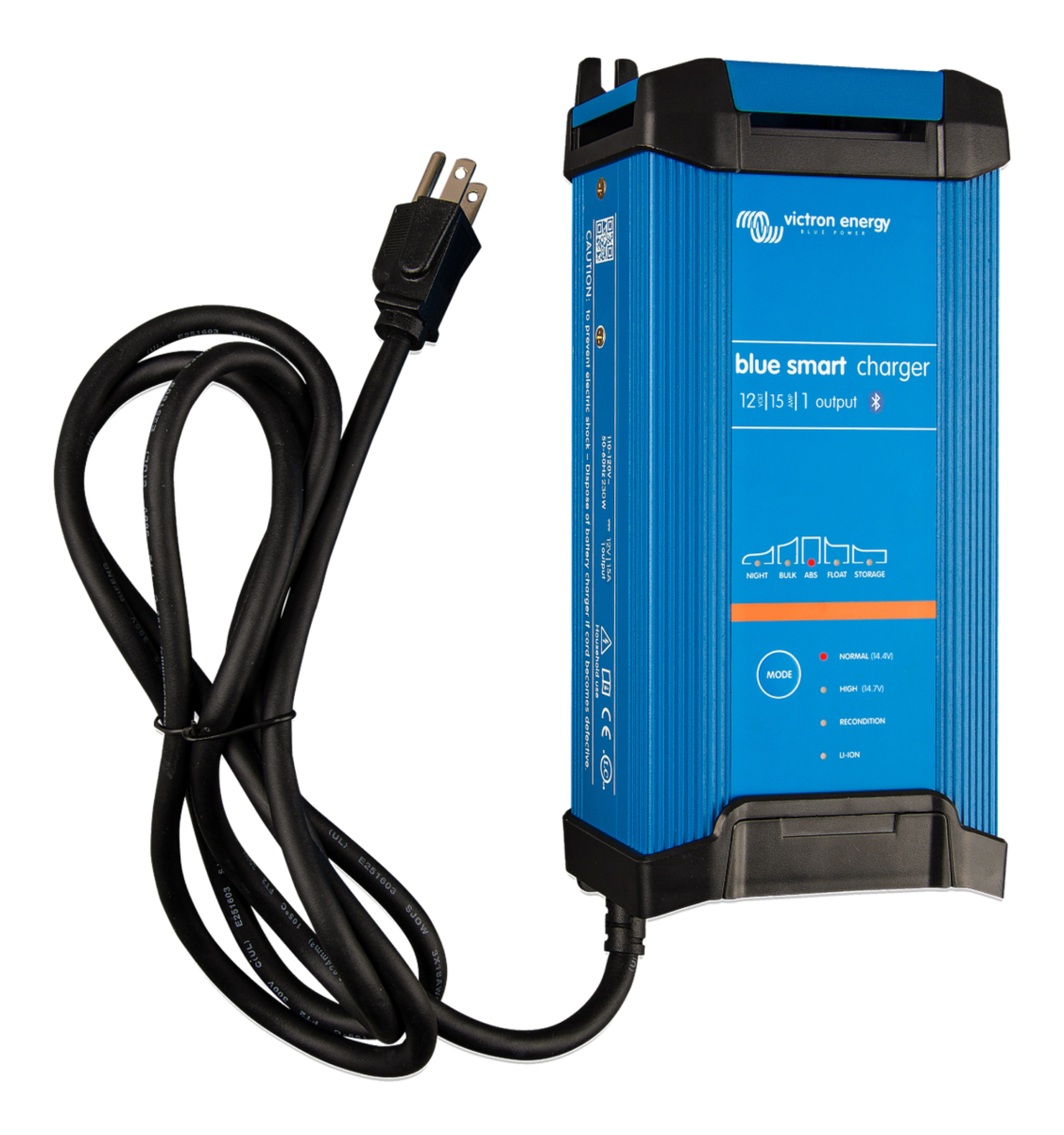 Victron BPC121545102 Blue Smart IP22 Charger 12 Volt 15 Amp 1 Outlet 120V