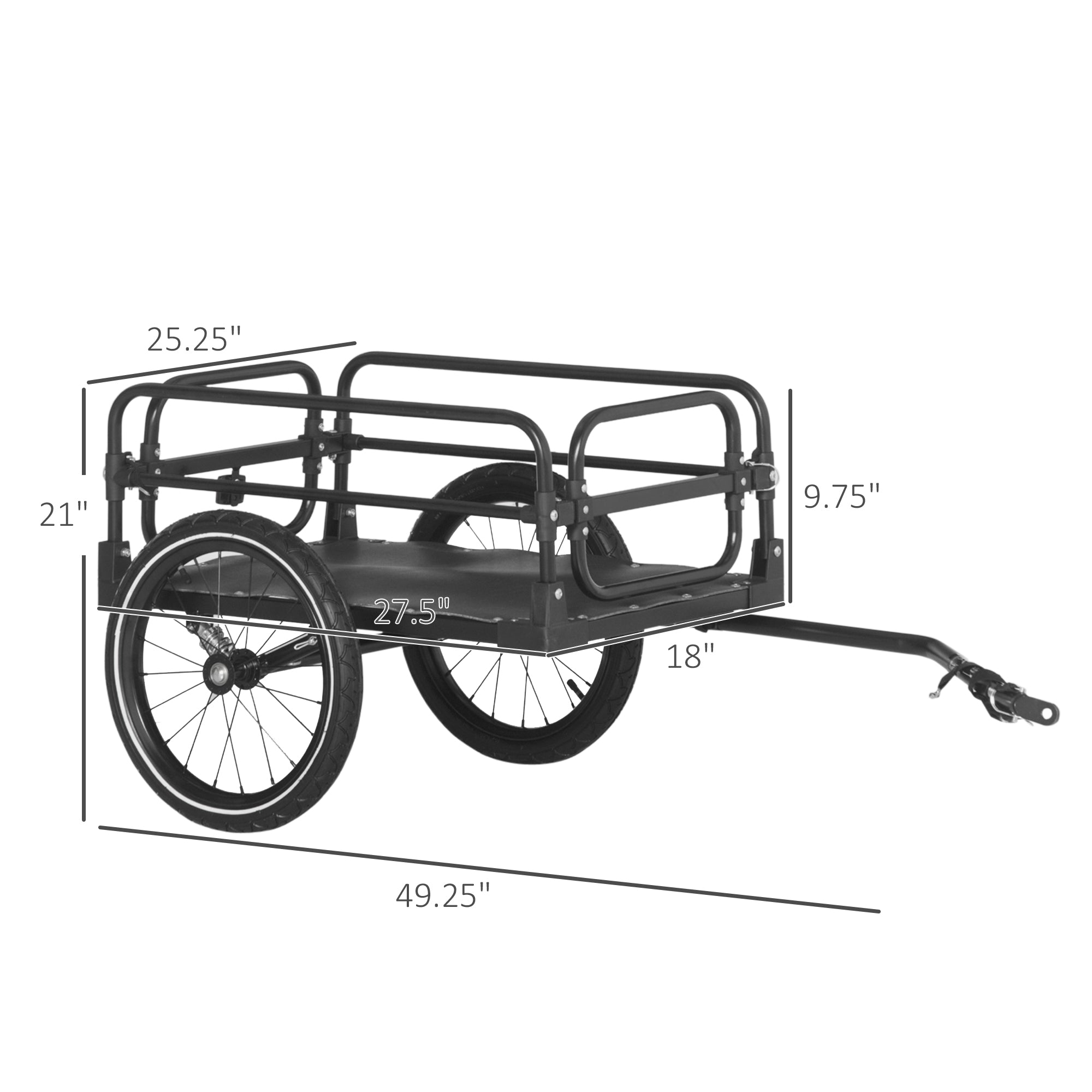Bike Cargo Trailer – Suspension | Heavy-Duty
