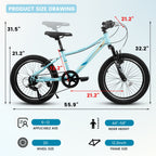 20” Kids Mountain Bike – TrailKid | Front Suspension | 7-Speed