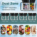 64QT Portable Compressor Fridge Freezer for Vehicles Camping Travel Truck RV Boat