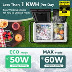 64QT Portable Compressor Fridge Freezer for Vehicles Camping Travel Truck RV Boat