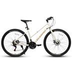 700C Road Bike – UrbanRide | 21-Speed | Disc Brakes | Cream