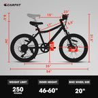 20” Kids Mountain Bike – TrailKid | Front Suspension | 7-Speed | White