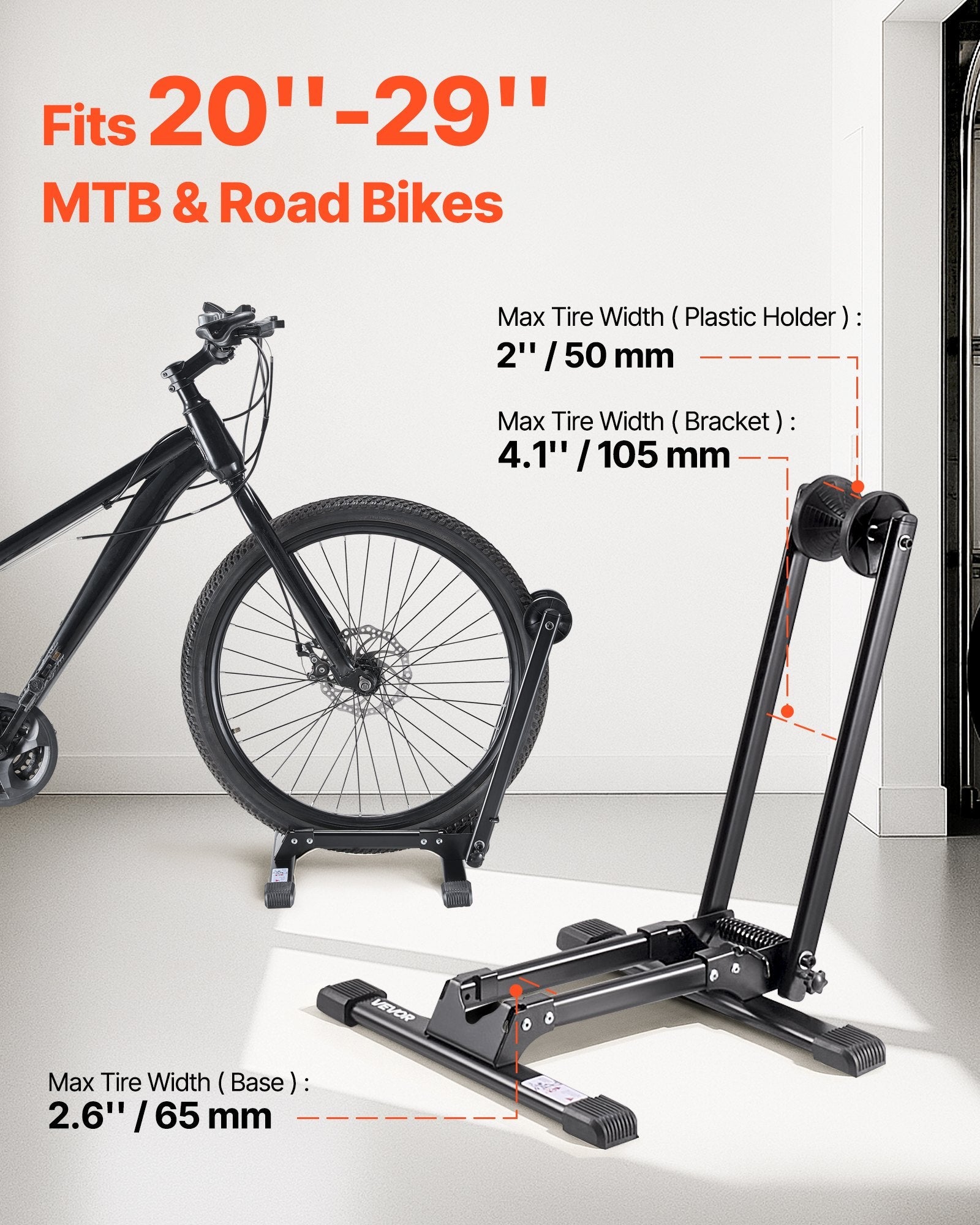 Bike Storage Rack – Foldable | 2-Pack Stand