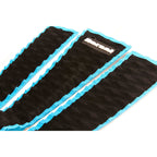 DORSAL Three 3 Piece EVA Surfboard Deck Traction Pads with Kicker Tail for Stomp Skimboards, Surf Boards, Fish Board, Funboard Black/Blue/Red