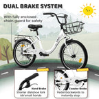 20” Kids Bike – CityCruze | Coaster Brake | Single Speed | White